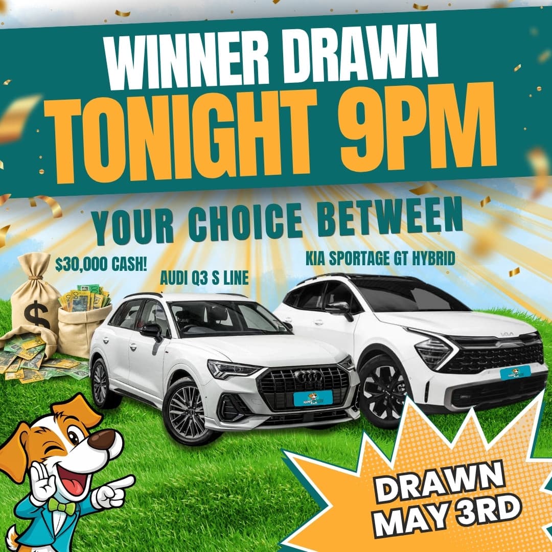 Win a Kia Sportage GT Hybrid, Audi Q3 S-Line or $30,000 Cash