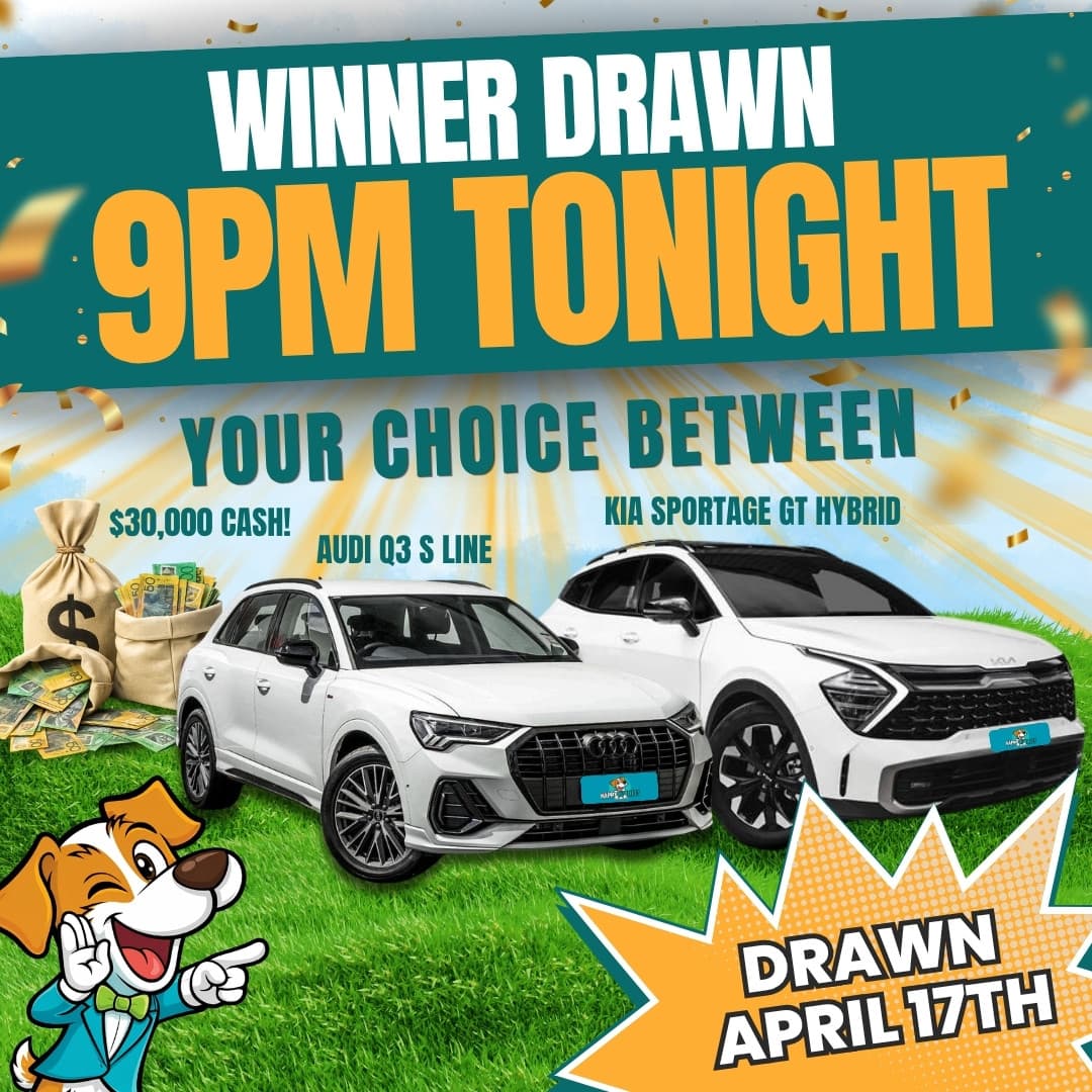 Win a Kia Sportage GT Hybrid, Audi Q3 S-Line or $30,000 Cash