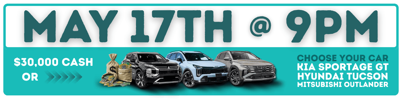 Kia, Hyundai or Mitsubishi or $30,000 Cash