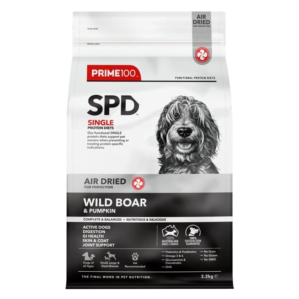 Prime100 - SPD Air Dried - Wild Boar & Pumpkin 2.2kg