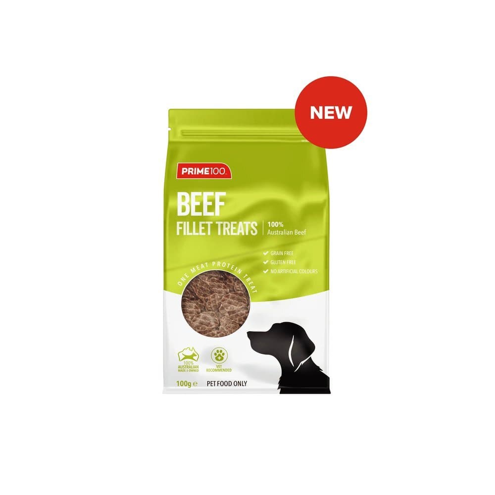 Prime100 - Fillet Treats - Beef 100g