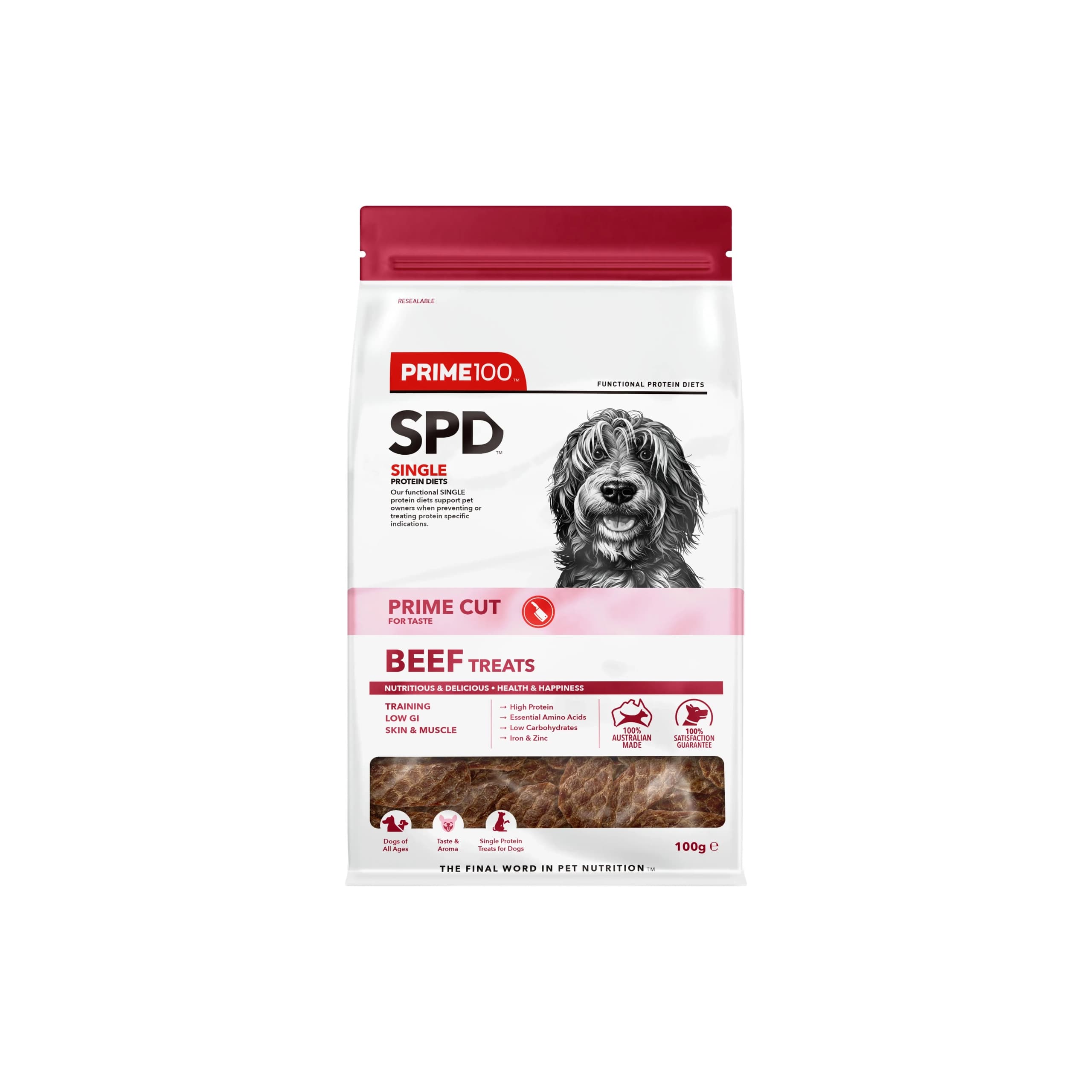 Prime100 - SPD Prime Cut - Beef Treats 100g