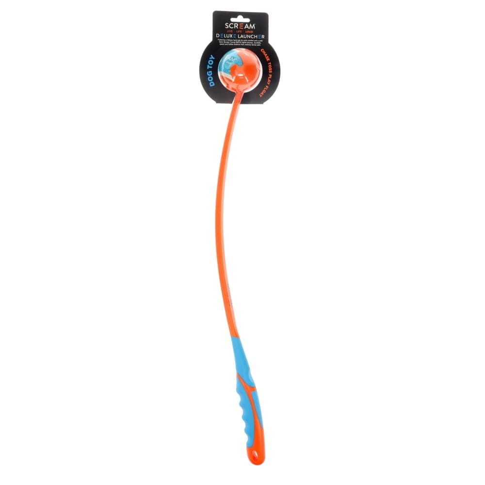 Scream - Deluxe Ball Launcher - Loud Orange/Blue - 65cm