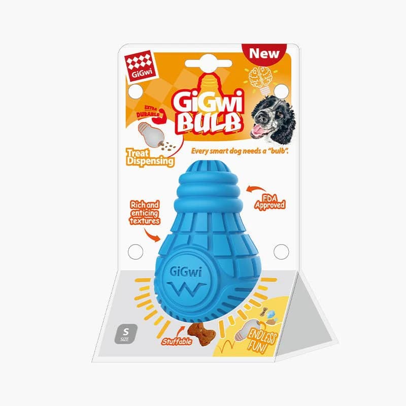 GiGwi - Treat Dispensing Bulb - 8.9 x 6.6 cm (for dogs up to 15kgs)