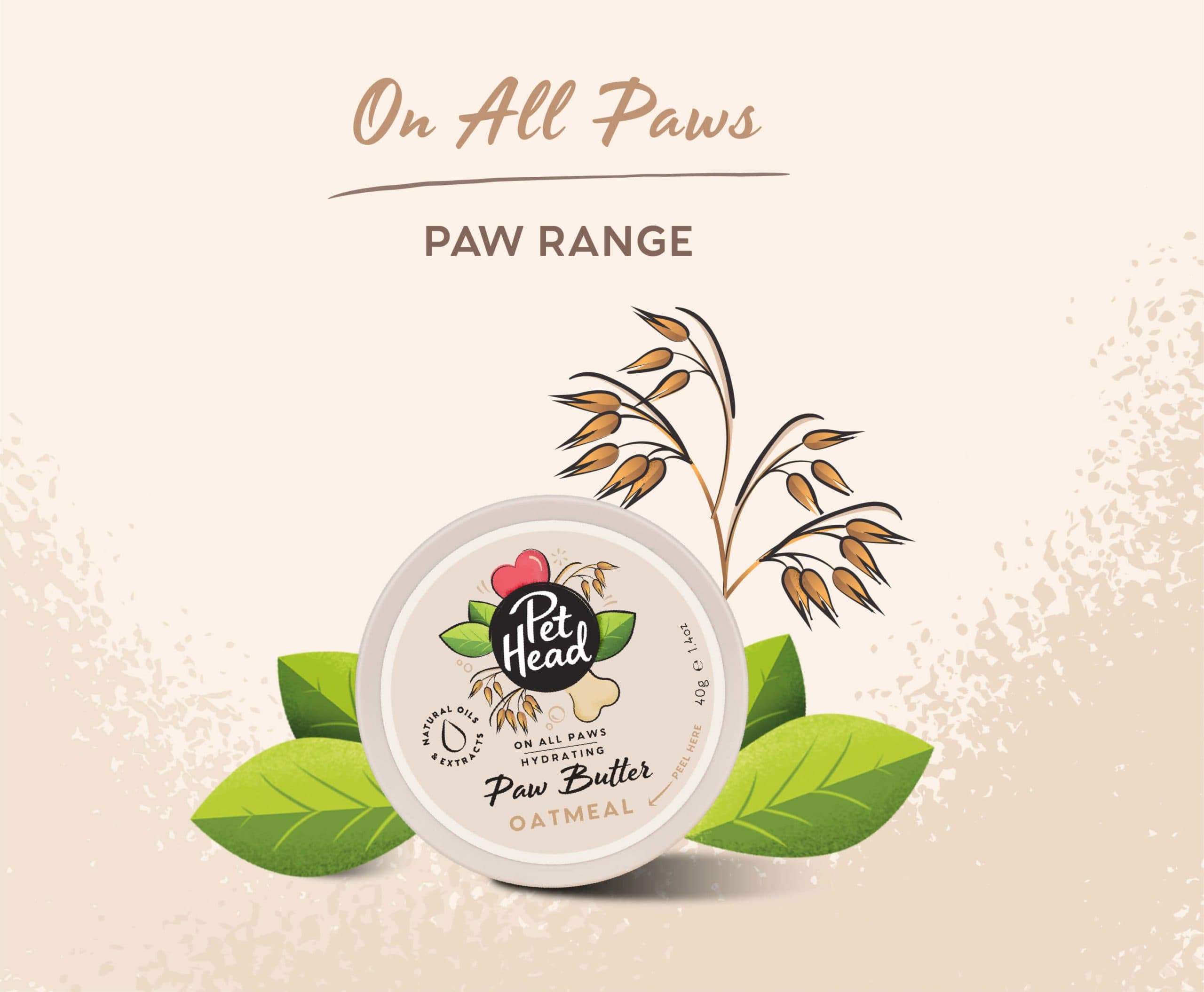 Pet Head - On All Paws - Oatmeal Paw Butter - 40g
